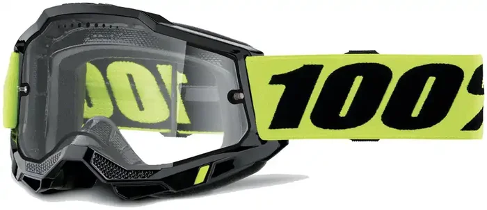 100% Accuri 2 Enduro MTB Goggles – Neon/Clear