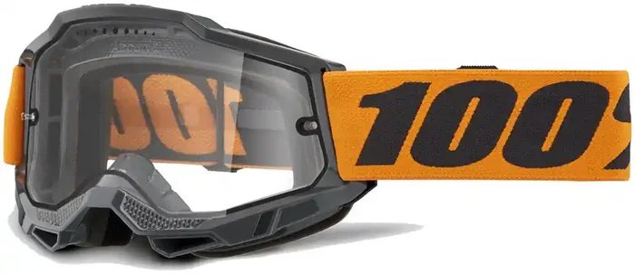 100% Accuri 2 Enduro MTB Goggles – Orange/Clear