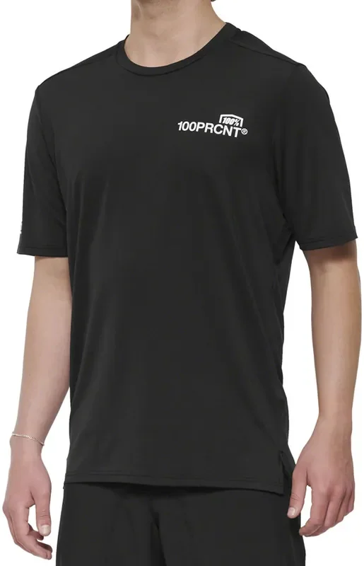 100% Airmatic Short Sleeve Jersey – Black Mens Large