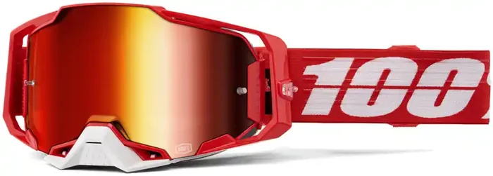 100% Armega C-Bad Goggles – Mirror Red
