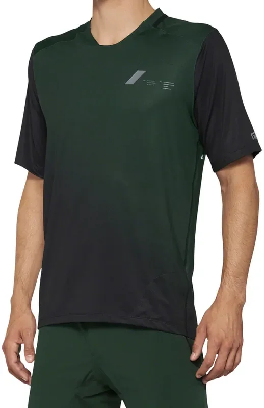 100% Celium Jersey – Green/Black Short Sleeve Mens X-Large