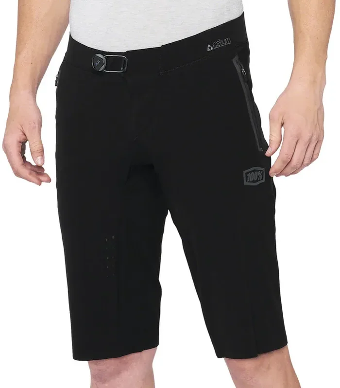 100% Celium Shorts – Black Mens 36