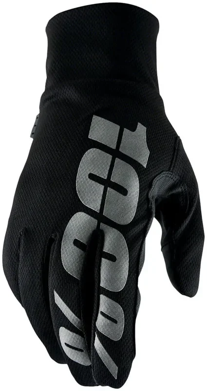 100% Hydromatic Gloves – Black Full Finger Medium