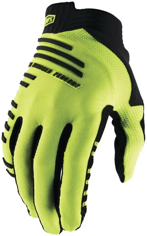 100% R-Core Gloves – Flourescent Yellow Full Finger X-Large