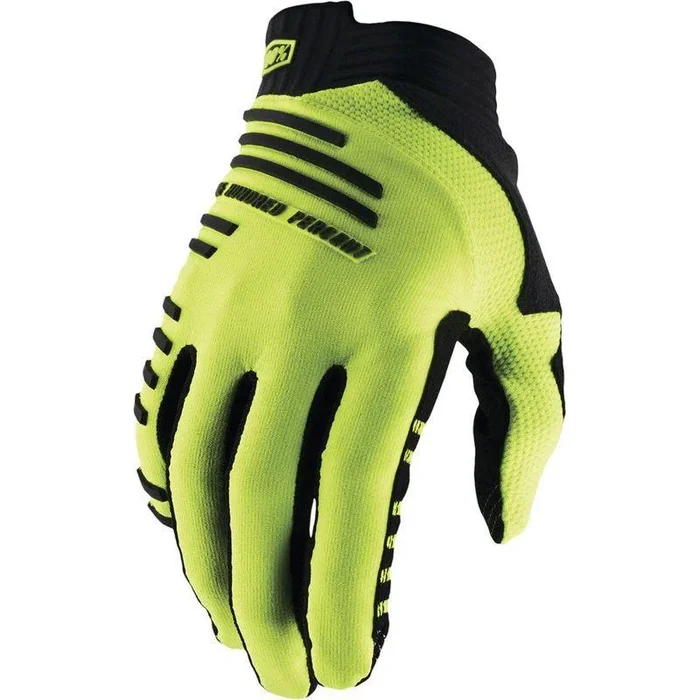 100% R-Core Gloves – Yellow Full Finger Men’s Small