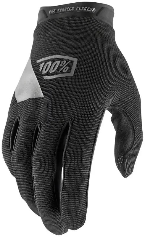 100% Ridecamp Gloves – Black Full Finger Womens Small
