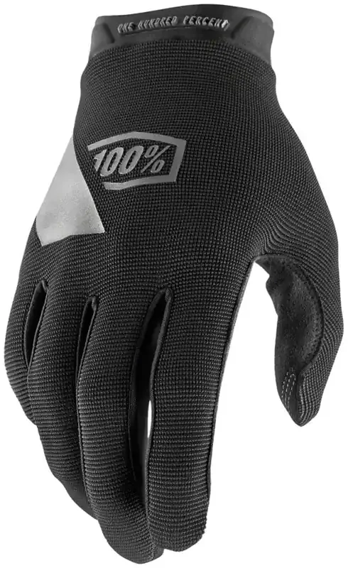 100% Ridecamp Gloves – Black Full Finger X-Large