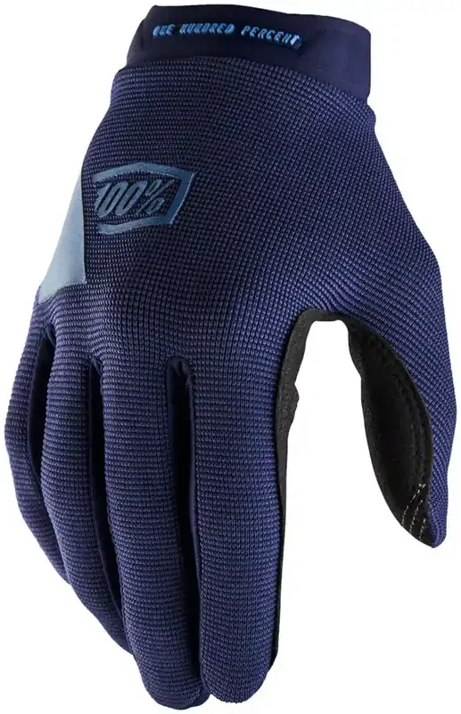 100% Ridecamp Gloves – Navy/Slate Full Finger Womens Small