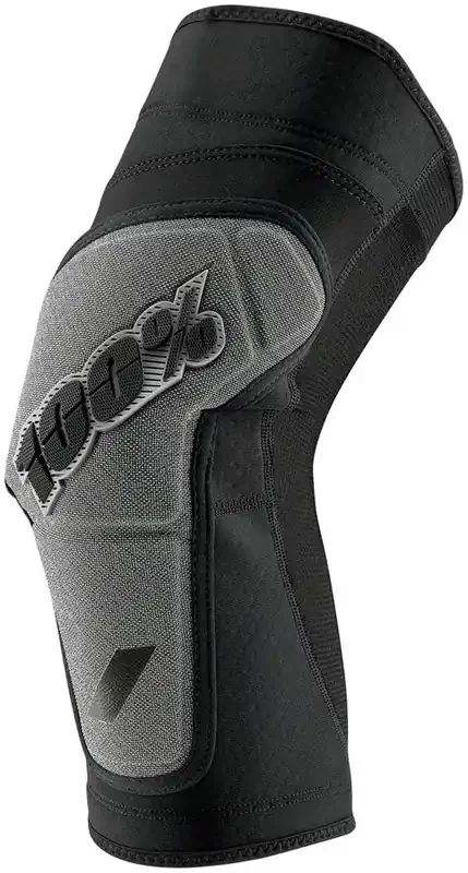 100% Ridecamp Knee Guards – Black/Gray X-Large