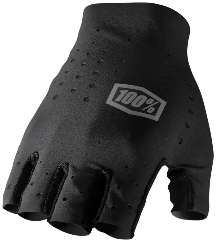 100% Sling Gloves – Black Short Finger Womens Medium