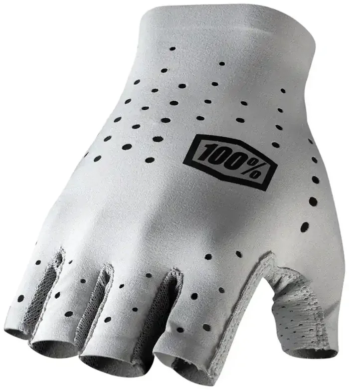 100% Sling Gloves – Gray Short Finger Womens Medium
