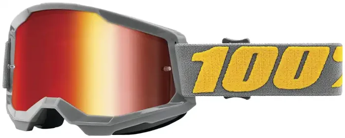 100% Strata 2 Goggles – Izipizi/Mirror Red