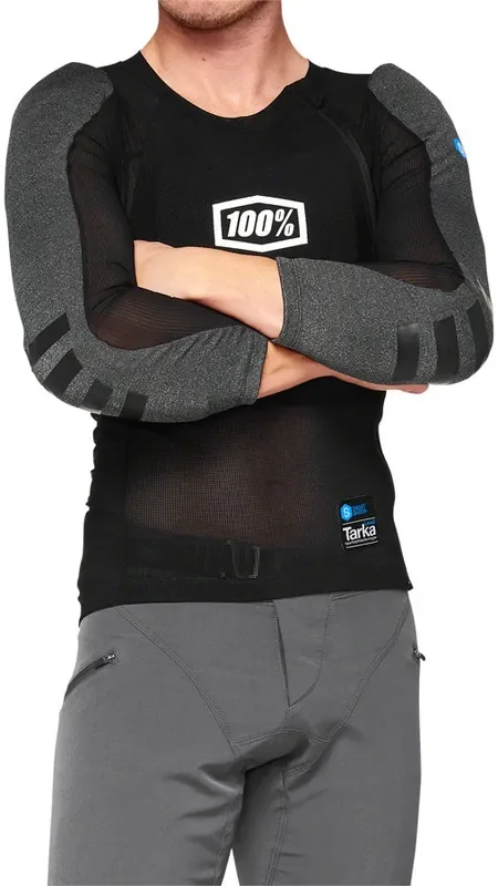 100% Tarka Long Sleeve Body Armor – Black Small