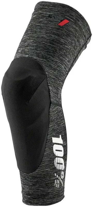 100% Teratec Knee Guards – Gray Heather Small