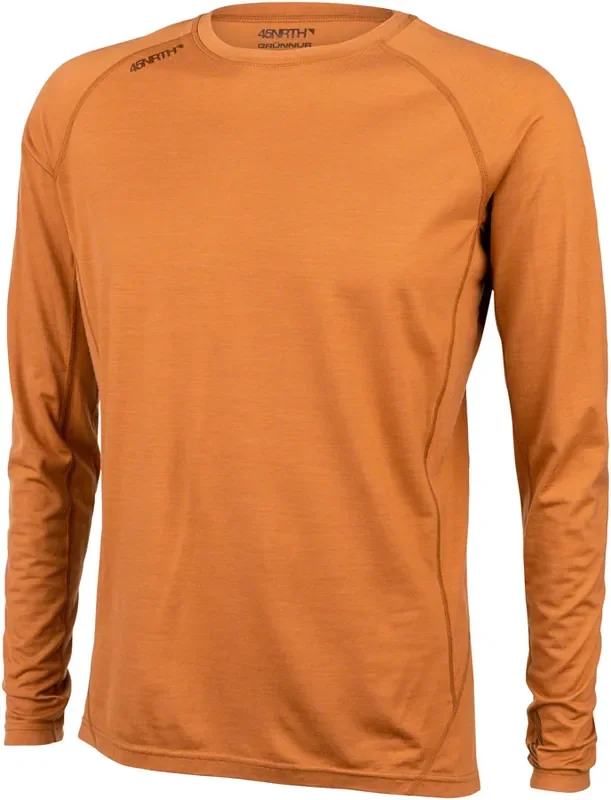 45NRTH Grunnur Wool Base Layer – Mens Cedar Sunrise 2X-Large