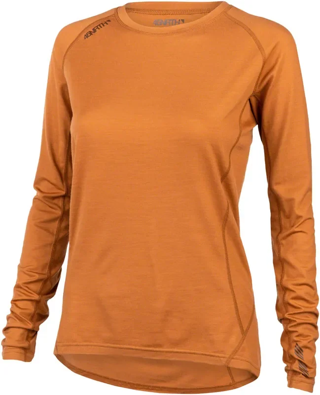 45NRTH Grunnur Wool Base Layer – Womens Cedar Sunrise Small