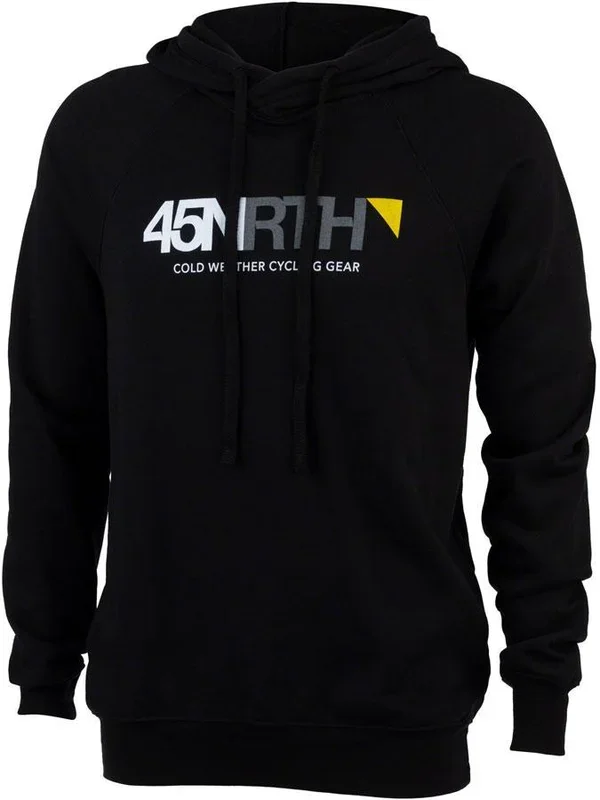 45NRTH Logo Pullover Hoodie – Unisex Black Large