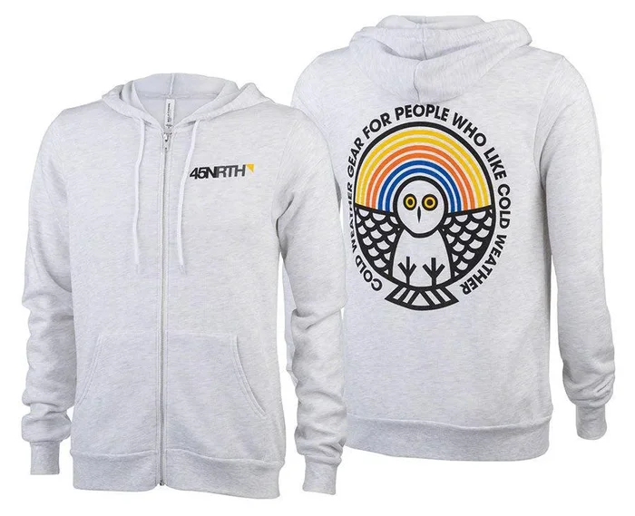 45NRTH Winter Wonder Zip Up Hoodie – Unisex Ash 2X-Large