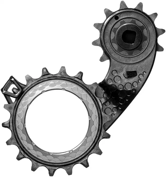 Absolute Black Carbon-Ceramic Hollow Cage SRAM AXS – Titanium