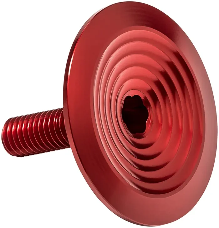 absoluteBLACK Integrated Headset Top Cap and Bolt – Red