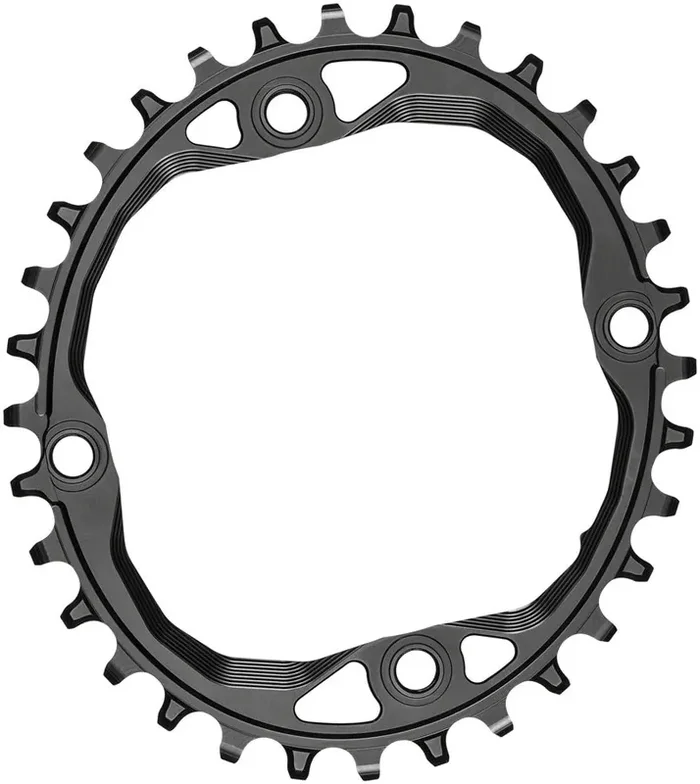 absoluteBLACK Oval 104 BCD Chainring – 32t 104 BCD 4-Bolt Requires Hyperglide+ Chain BLK