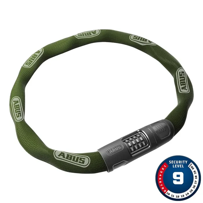 Abus 8808C Chain Lock – Combination 2.8 8mm Square Green