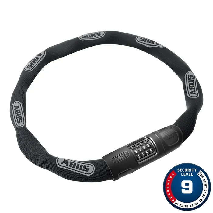 Abus 8808C Chain Lock – Combination 3.7 8mm Square Black