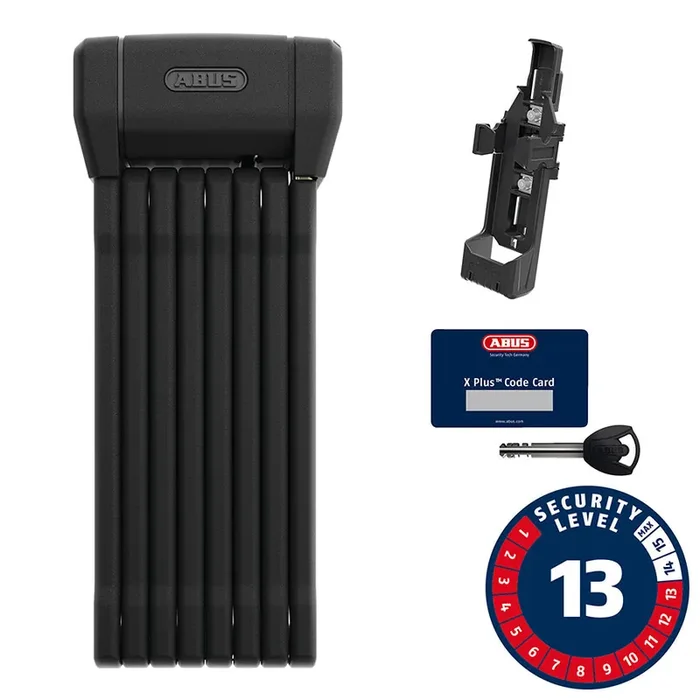 Abus Bordo 6200K XPLus Folding Lock Key 5mm 120cm 3.94‘ SH Black
