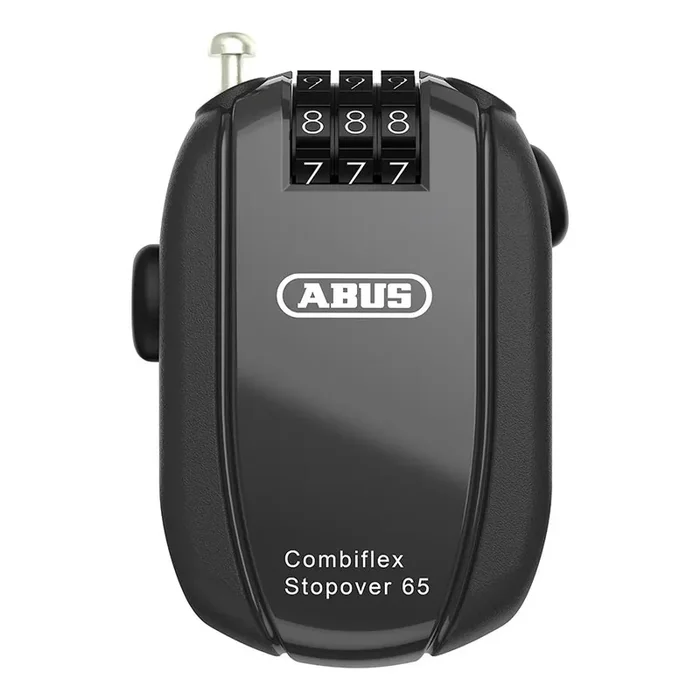Abus Combiflex Stopover Retractable Combo Lock – 65cm Black