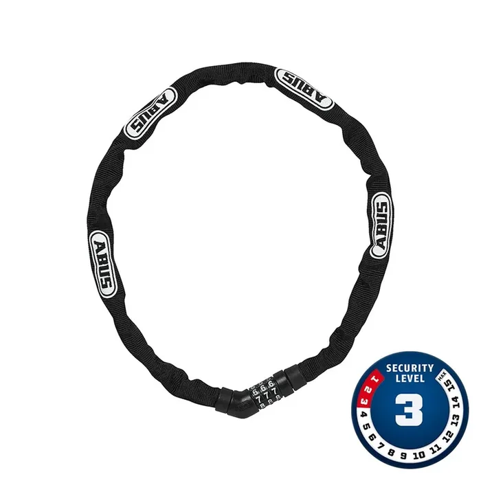 ABUS Steel-O-Chain 4804C Combination Lock 75/4mm Black