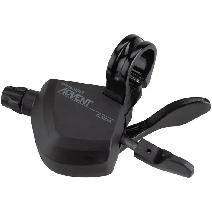 ADVENT Xpress Left Trigger Shifter – Double Shifter for 2×9 Speed MTB Front Derailleurs, Black