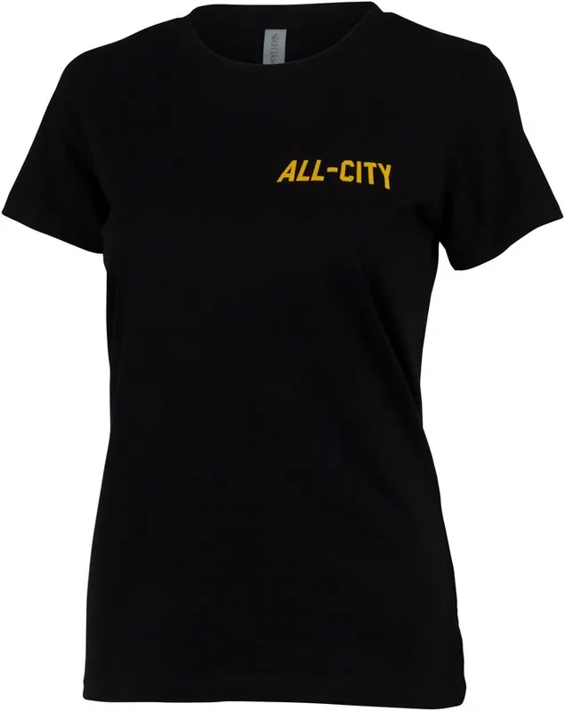 All-City Club Tropic Womens T-Shirt – Black X-Large