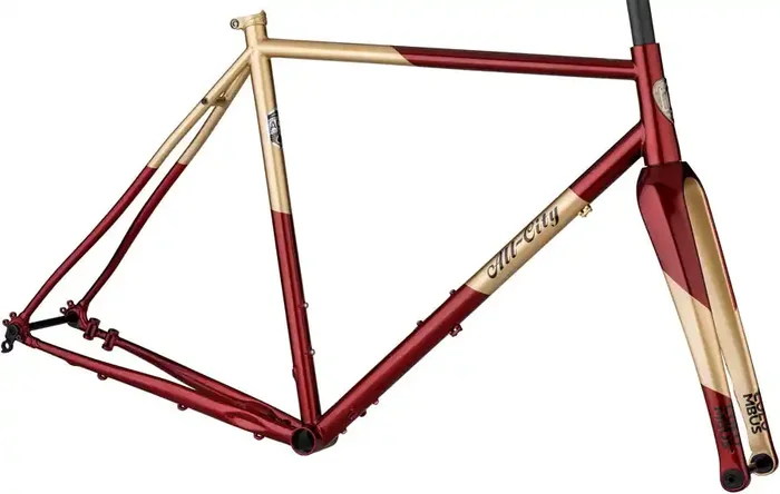 All-City Cosmic Stallion Frameset – 700c Steel Currant and Cream 55cm