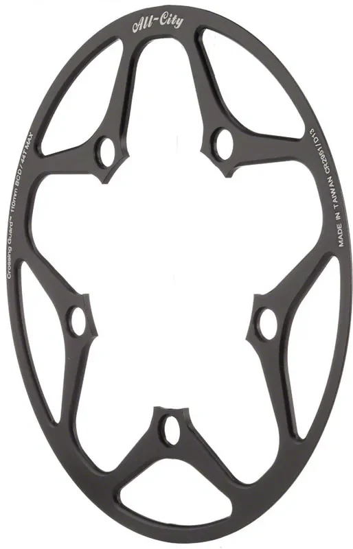 All-City Cross Wizard Chainring Guard 44t x 110mm Black