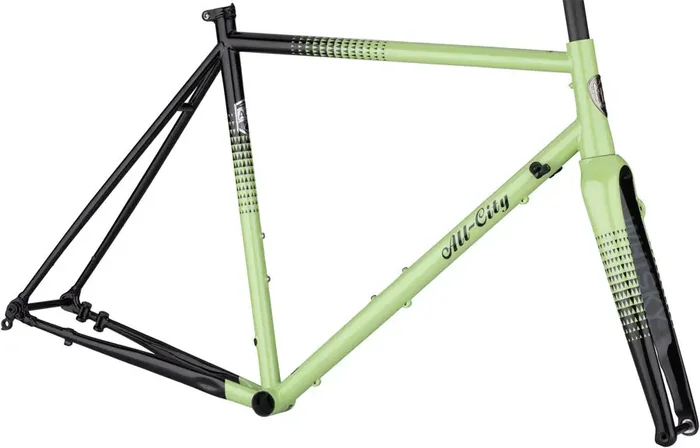 All-City Zig Zag Frameset – 700c Steel Honeydew Bling 52cm