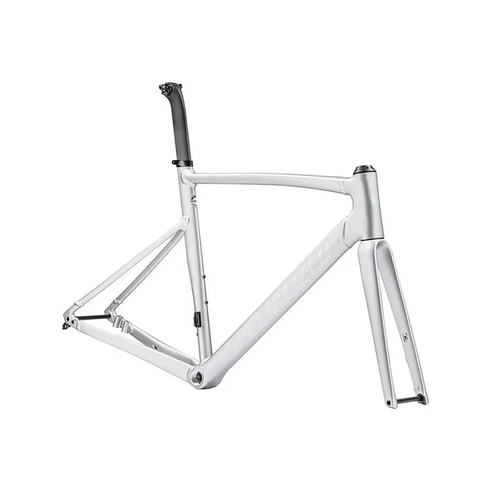 Allez Sprint Frameset – Satin Silver Dust / Gloss Transparent Decals
