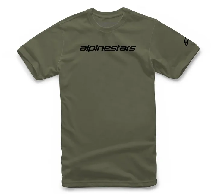 Alpinestars Linear Wordmark Tee Military Green/Black Small