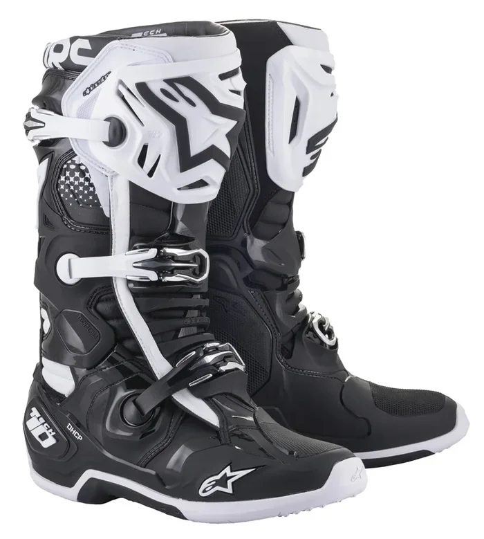 Alpinestars Tech 10 Boots Black/White 10