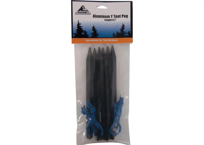 Aluminum Tent Pegs 6PK