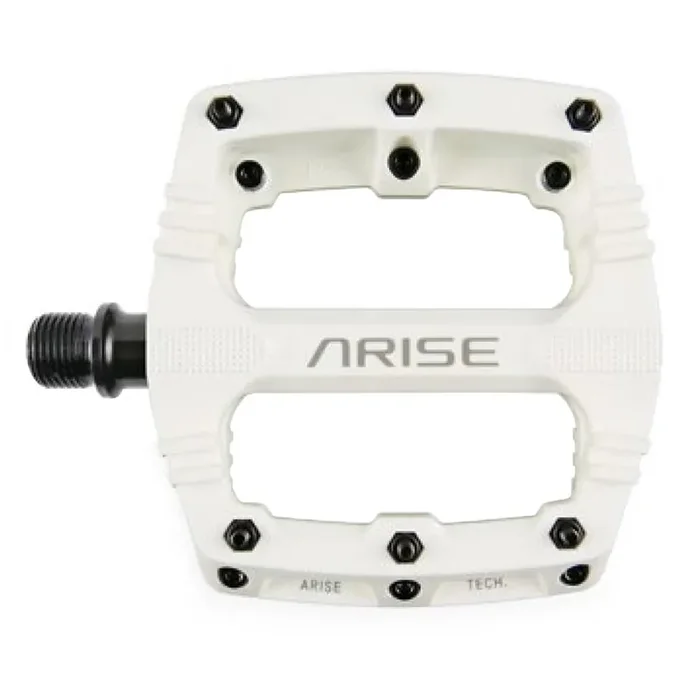 ARISE Xenon Mini Platform Pedals Body Nylon Spindle Cr-Mo 9/16 White Pair