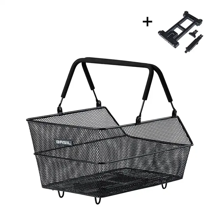 Basil Centro MIK Rear Basket – Black