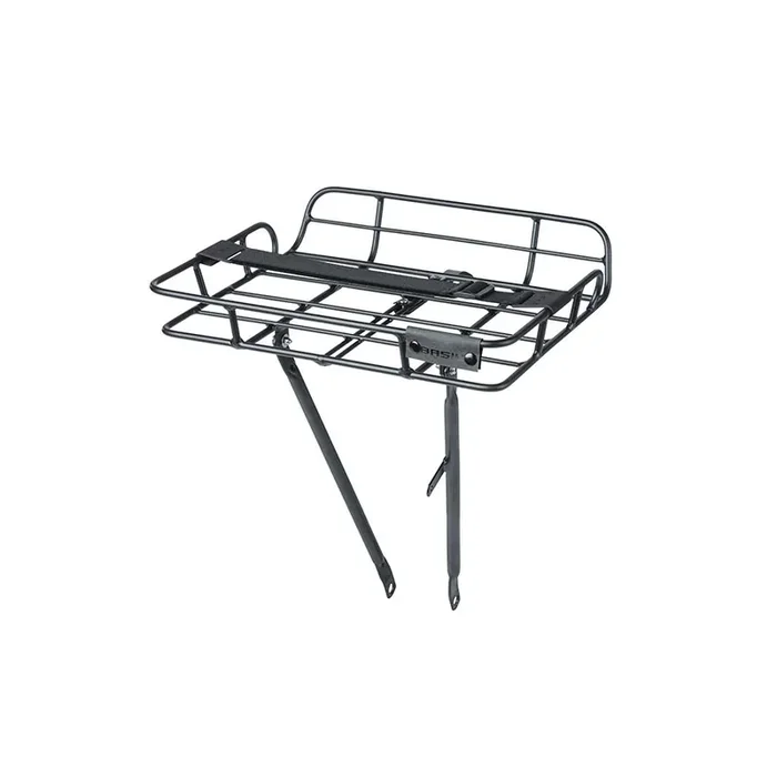 Basil Portland Front Rack Aluminum Black
