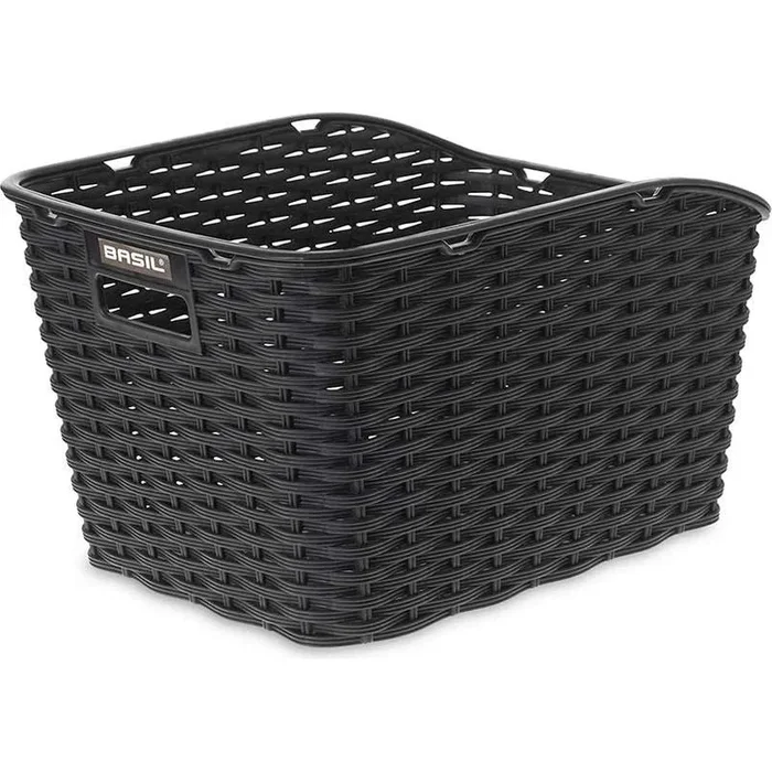 Basil, Weave WP, Rear basket, Black