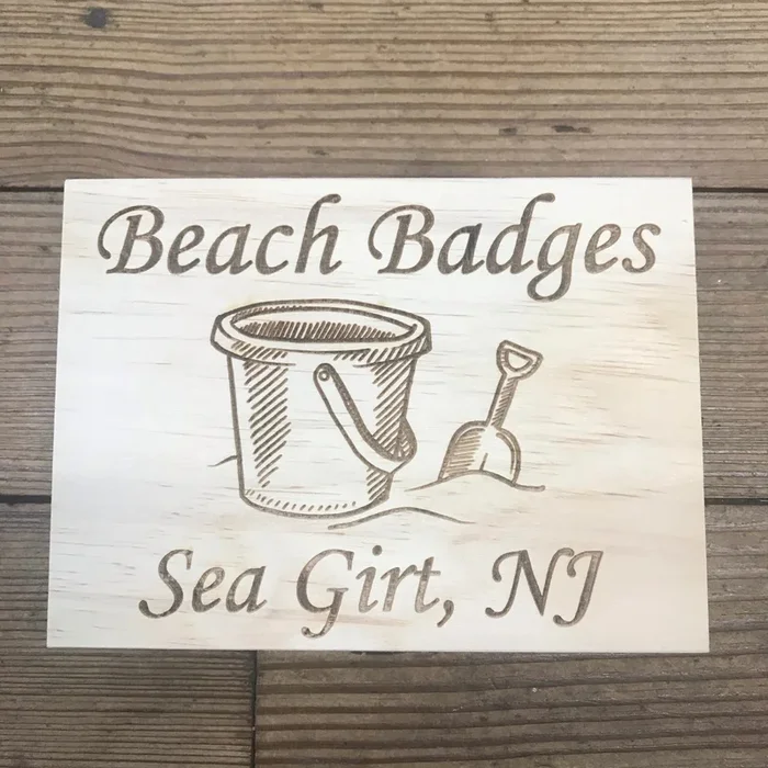 Beach Badge Box – Sand Bucket – Sea Girt