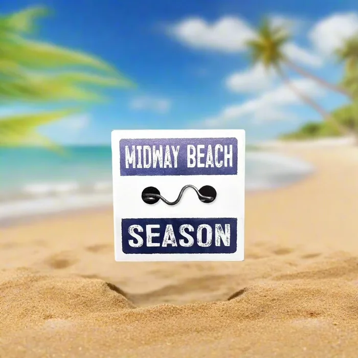 Beach Badge Coaster – Midway Beach