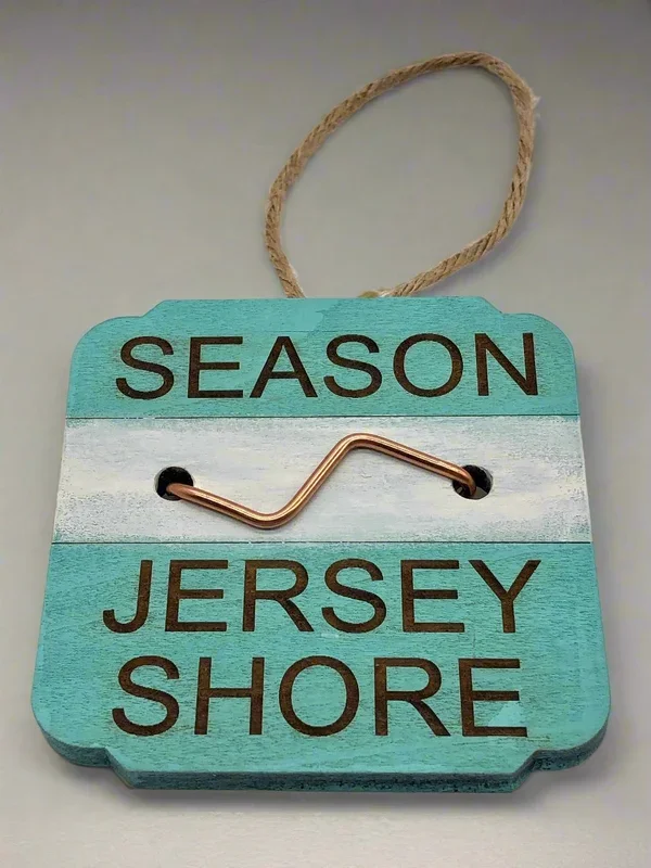 Beach Badge Ornament – Jersey Shore