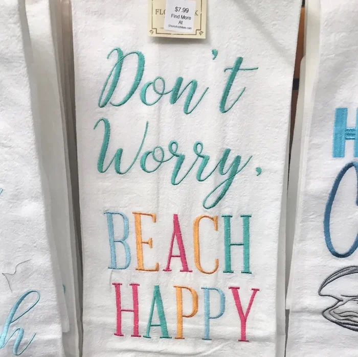 Beach Happy Dish Towel