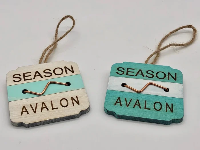 Beach Tag Ornament – Avalon