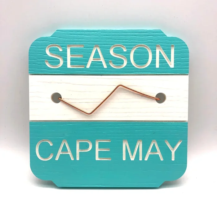 Beach Tag Plaque – Cape May – 7″ x 7″