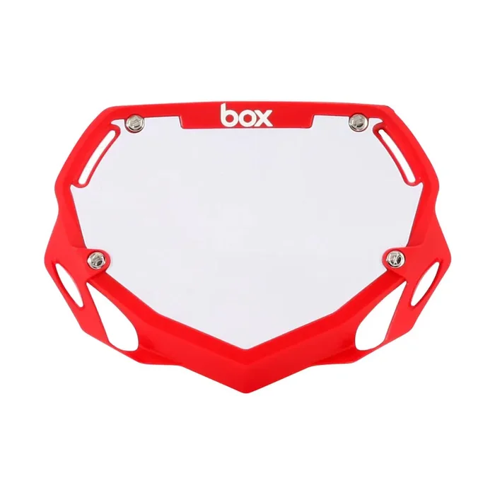 BOX Box Two Number Plate Red – Small